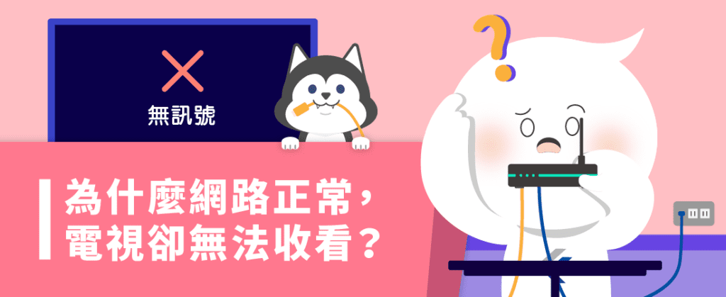 為什麼網路正常，但電視卻不能看?